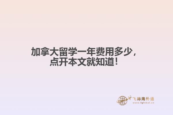 加拿大留學(xué)一年費(fèi)用多少，點(diǎn)開本文就知道！