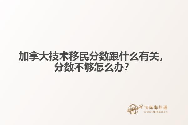 加拿大技術(shù)移民分?jǐn)?shù)跟什么有關(guān)，分?jǐn)?shù)不夠怎么辦？