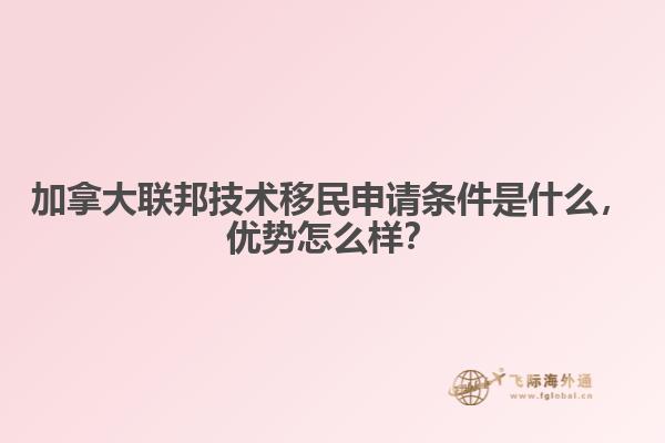 加拿大聯(lián)邦技術(shù)移民申請(qǐng)條件是什么，優(yōu)勢(shì)怎么樣？