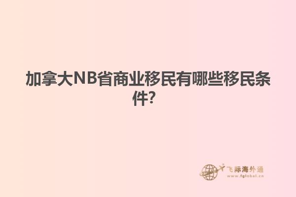 加拿大NB省商業(yè)移民有哪些移民條件？
