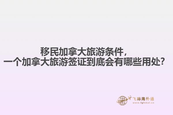 移民加拿大旅游條件，一個加拿大旅游簽證到底會有哪些用處？