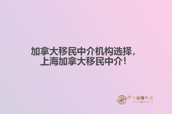 加拿大移民中介機構選擇，上海加拿大移民中介！