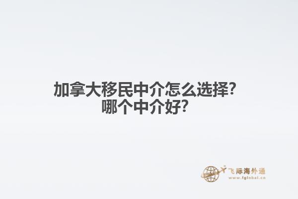 加拿大移民中介怎么選擇？哪個中介好？
