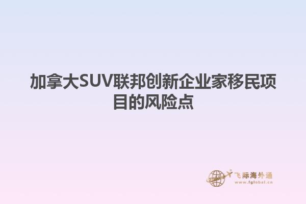 加拿大SUV聯(lián)邦創(chuàng)新企業(yè)家移民項(xiàng)目的風(fēng)險點(diǎn)1.jpg