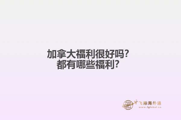 加拿大福利很好嗎？都有哪些福利？