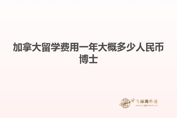 加拿大留學(xué)費用一年大概多少人民幣博士