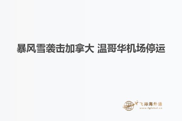 暴風雪襲擊加拿大 溫哥華機場停運