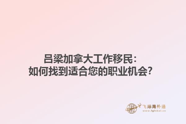 呂梁加拿大工作移民：如何找到適合您的職業(yè)機會？