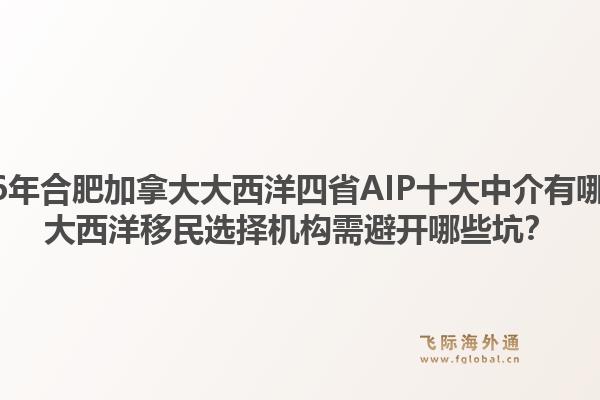 2026年合肥加拿大大西洋四省AIP十大中介有哪些？大西洋移民選擇機構(gòu)需避開哪些坑？