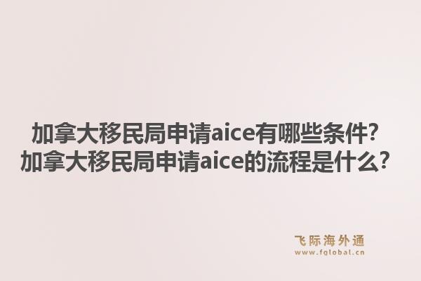 加拿大移民局申請(qǐng)aice有哪些條件？加拿大移民局申請(qǐng)aice的流程是什么？1.jpg